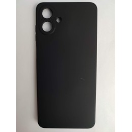 Чехол силиконовый Samsung A07 Silicone Case без лого черный