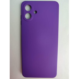 Чехол силиконовый Samsung A07 Silicone Case без лого фиолетовый