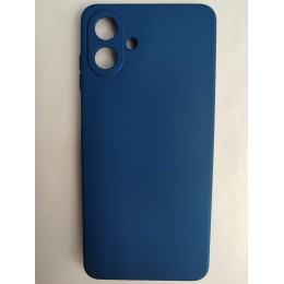 Чехол силиконовый Samsung A07 Silicone Case без лого темно-синий