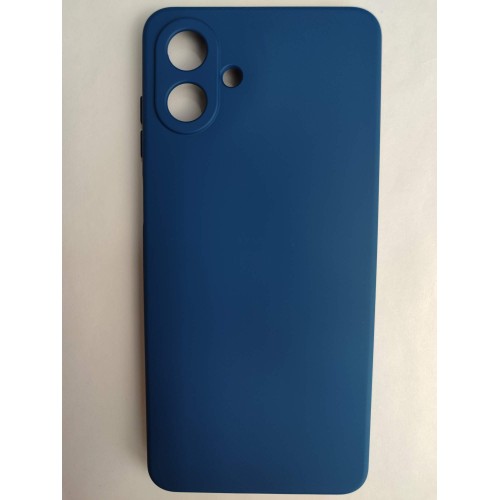 Чехол силиконовый Samsung A07 Silicone Case без лого темно-синий