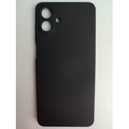 Чехол силиконовый Samsung A07 Silicone Cover без лого черный