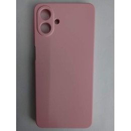 Чехол силиконовый Samsung A07 Silicone Cover без лого розовый