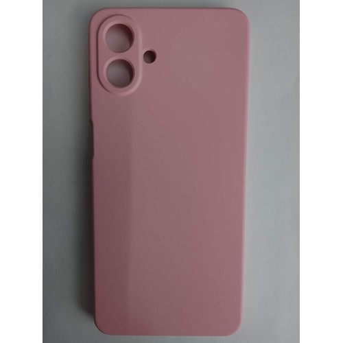 Чехол силиконовый Samsung A07 Silicone Cover без лого розовый