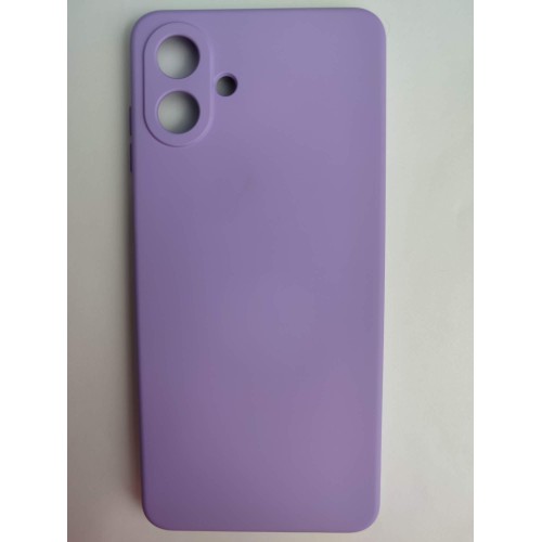Чехол силиконовый Samsung A07 Silicone Cover без лого сиреневый