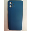 Чехол силиконовый Samsung A07 Silicone Cover без лого темно-синий
