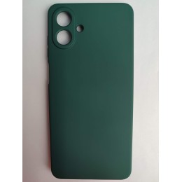 Чехол силиконовый Samsung A07 Silicone Cover Nano темно-зеленый