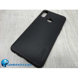 Чехол силиконовый Samsung A10s Cherry Stripe черный