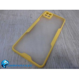 Чехол силиконовый Samsung A12 Limpid Case желтый