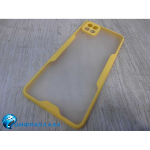 Чехол силиконовый Samsung A12 Limpid Case желтый