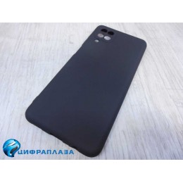 Чехол силиконовый Samsung A12 Silicone Cover Nano 2mm черный