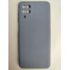 Чехол силиконовый Samsung A12 Silicone Cover Nano космический серый