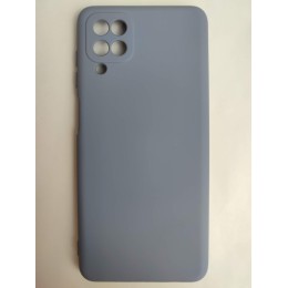 Чехол силиконовый Samsung A12 Silicone Cover Nano космический серый