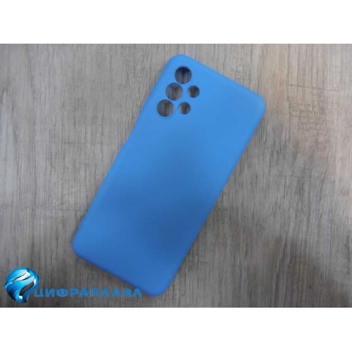 Чехол силиконовый Samsung A13 Silicone Cover Nano 2mm лазурный