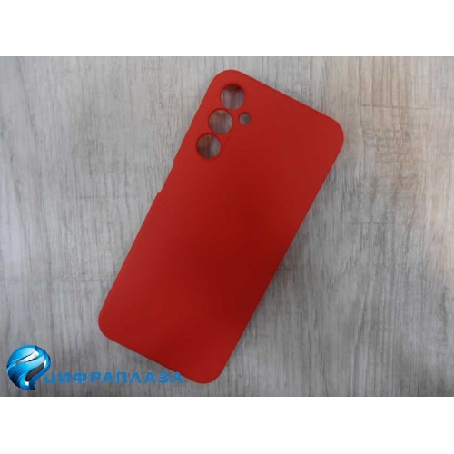 Чехол силиконовый Samsung A14 Silicone Cover Nano 2mm красный