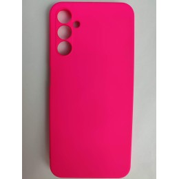 Чехол силиконовый Samsung A14 Silicone Cover Nano фуксия