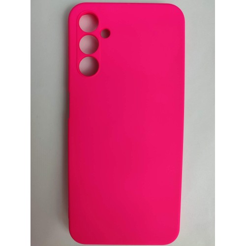 Чехол силиконовый Samsung A14 Silicone Cover Nano фуксия