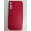 Чехол силиконовый Samsung A14 Silicone Cover Nano вишневый