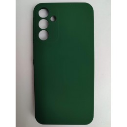 Чехол силиконовый Samsung A15 Silicone Cover без лого темно-зеленый