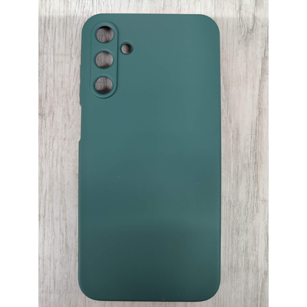 Чехол силиконовый Samsung A15 Silicone Cover Nano темно-зеленый
