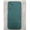 Чехол силиконовый Samsung A15 Silicone Cover Nano темно-зеленый