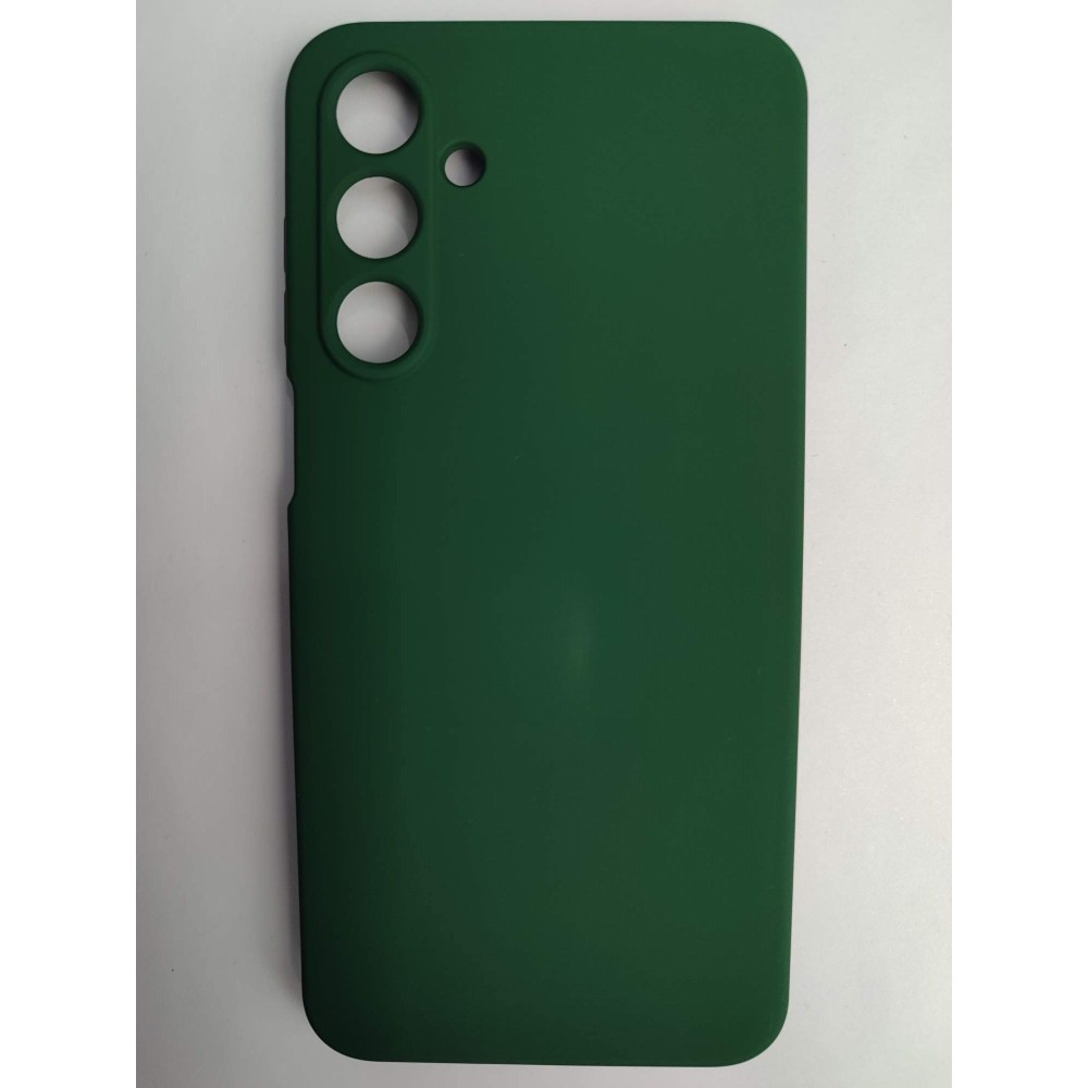 Чехол силиконовый Samsung A16 Silicone Case без лого темно-зеленый