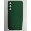Чехол силиконовый Samsung A16 Silicone Case без лого темно-зеленый
