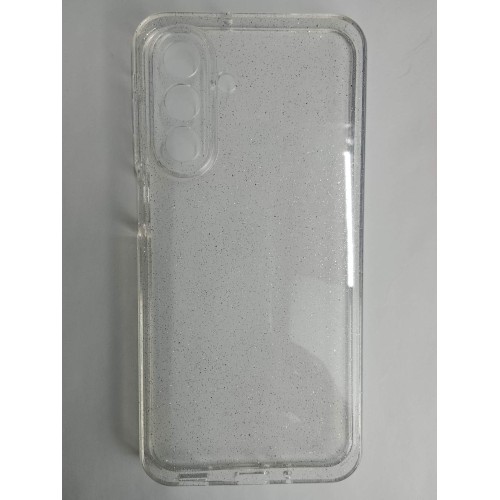 Чехол силиконовый Samsung A17/A26 прозрачный с блестками SILVER