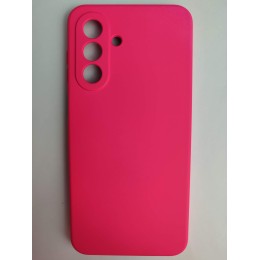 Чехол силиконовый Samsung A17/A26 Silicone Case без лого ярко розовый