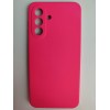 Чехол силиконовый Samsung A17 Silicone Case без лого ярко розовый