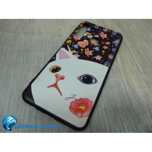 Чехол силиконовый Samsung A21 с рисунком (08)