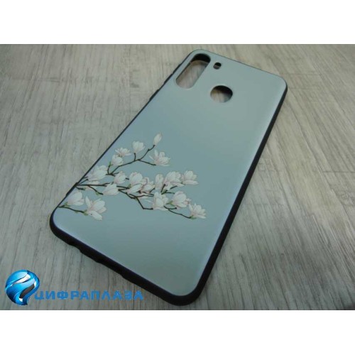 Чехол силиконовый Samsung A21 с рисунком (09)
