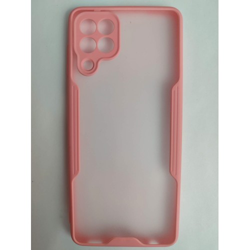 Чехол силиконовый Samsung A22 Limpid Case розовый