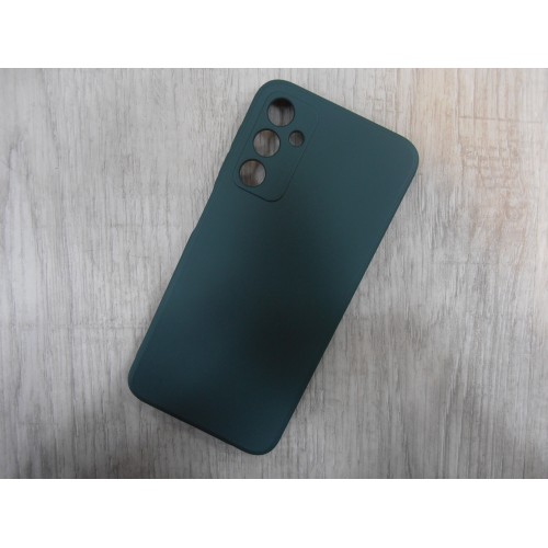 Чехол силиконовый Samsung A24 Silicone Case New Era темно-зеленый