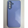 Чехол силиконовый Samsung A26 матовый цветной с защитой камеры сиреневый