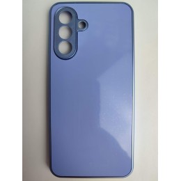 Чехол силиконовый Samsung A26 матовый цветной с защитой камеры сиреневый