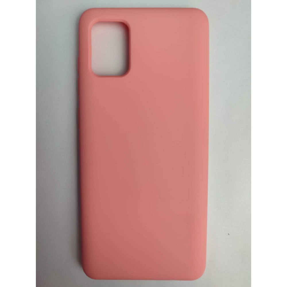 Чехол силиконовый Samsung A31 Silicone Cover Nano розовый