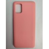 Чехол силиконовый Samsung A31 Silicone Cover Nano розовый