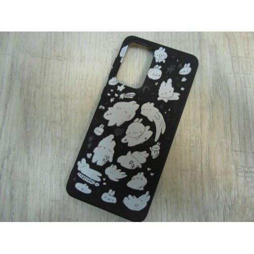 Чехол силиконовый Samsung A33 Black Print (005)