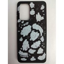 Чехол силиконовый Samsung A33 Black Print (005)