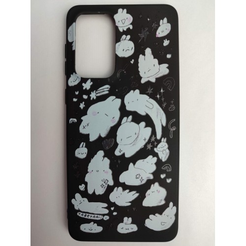 Чехол силиконовый Samsung A33 Black Print (005)