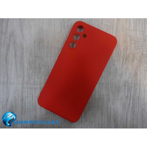 Чехол силиконовый Samsung A34 Silicone Cover Nano 2mm красный