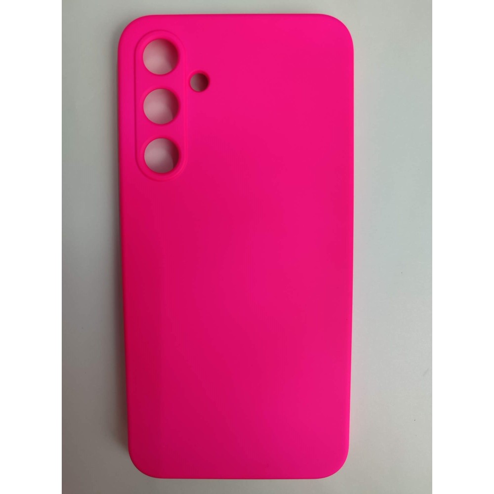 Чехол силиконовый Samsung A35 Silicone Cover Nano фуксия