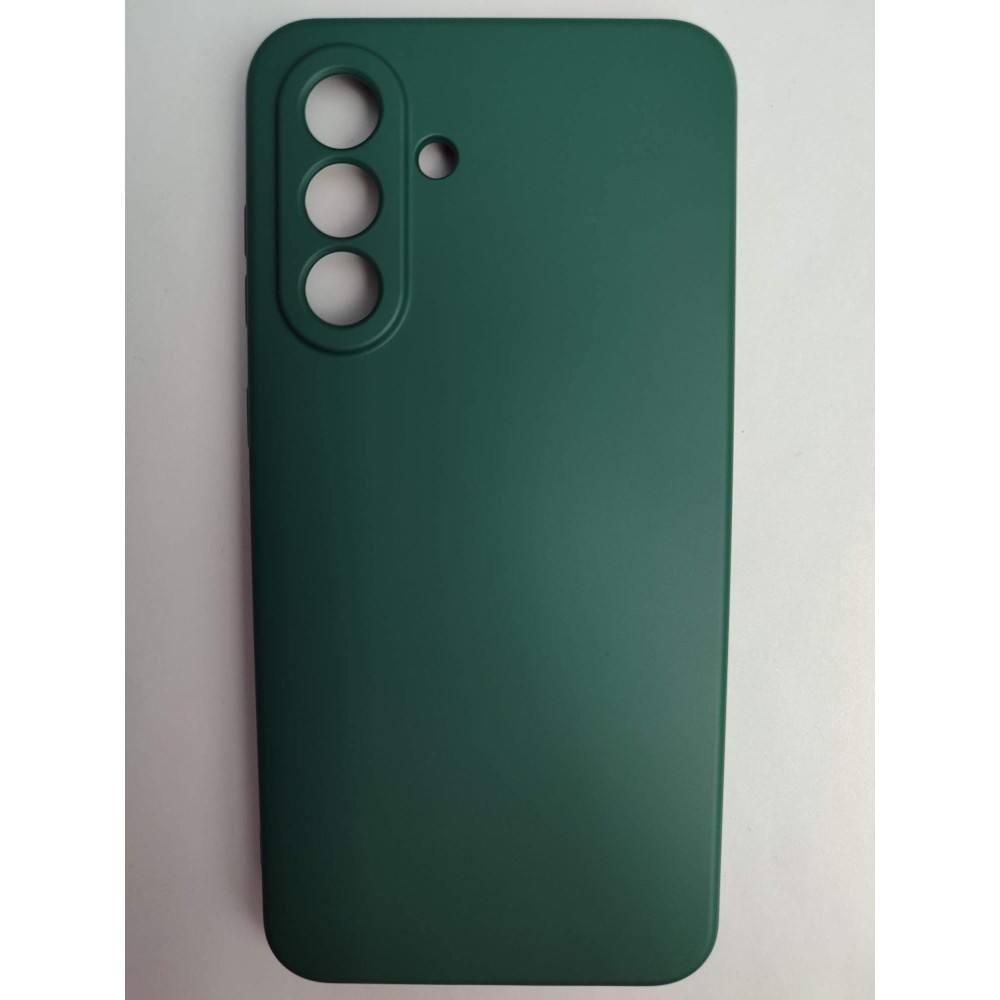 Чехол силиконовый Samsung A36 Silicone Cover Nano темно-зеленый