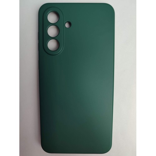 Чехол силиконовый Samsung A36 Silicone Cover Nano темно-зеленый