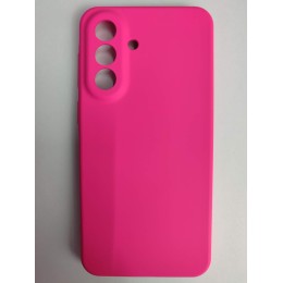 Чехол силиконовый Samsung A37 Silicone Cover без лого фуксия