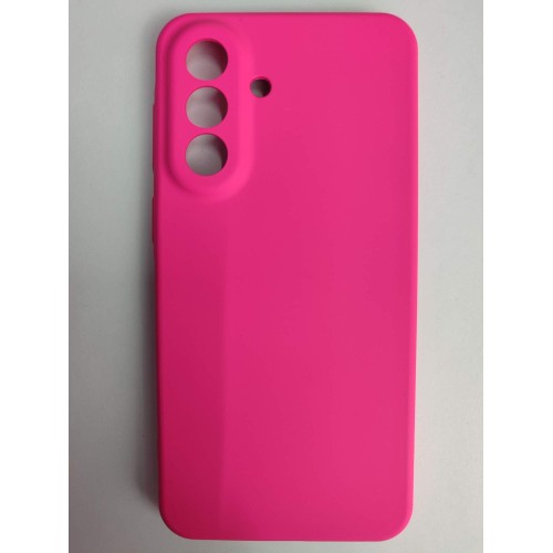 Чехол силиконовый Samsung A37 Silicone Cover без лого фуксия