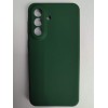 Чехол силиконовый Samsung A37 Silicone Cover без лого темно-зеленый