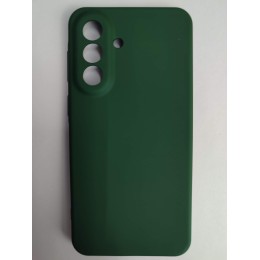 Чехол силиконовый Samsung A37 Silicone Cover без лого темно-зеленый