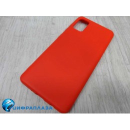 Чехол силиконовый Samsung A41 Silicone Case New Era красный