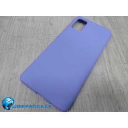 Чехол силиконовый Samsung A41 Silicone Case New Era сиреневый